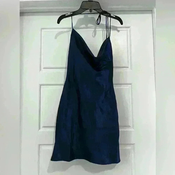 Princess Polly Annalise Dress with Jacket size 6 Navy - Picture 3 of 9